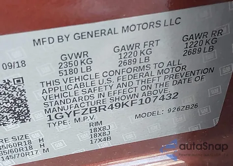 2019 Cadillac Xt4 Luxury from USA, damaged, VIN 1GYFZBR49KF107432